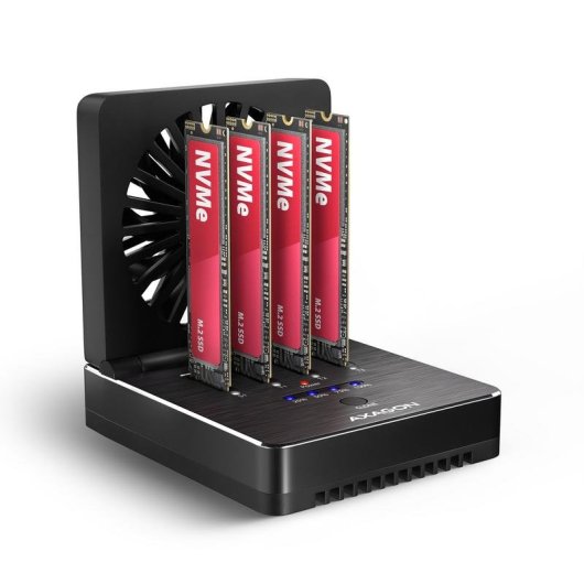 Base de conexión Axagon ADSA-M2C44 para 4 SSD M.2 USB4 40 Gbit/s