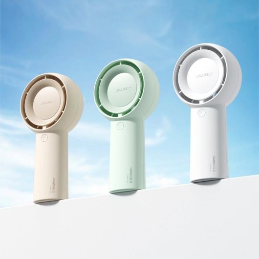 Mini-Handventilator JISULIFE Life5 Plus Braun 5 Stufen 4000mAh Akku Wiederaufladbar
