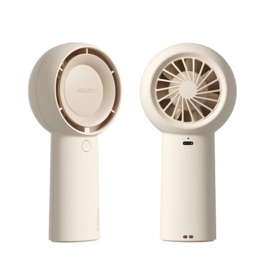 Mini-Handventilator JISULIFE Life5 Plus Braun 5 Stufen 4000mAh Akku Wiederaufladbar