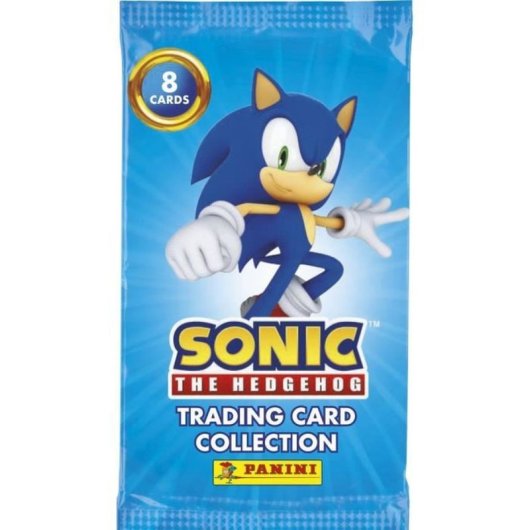 Pack Inicial Tarjetas Sonic The Hedgehog Classic De Panini Con Carpeta, 2 Sobres (16 Cartas) Y Carta Edición Limitada #01, Para Coleccionistas Desde 6 Años
