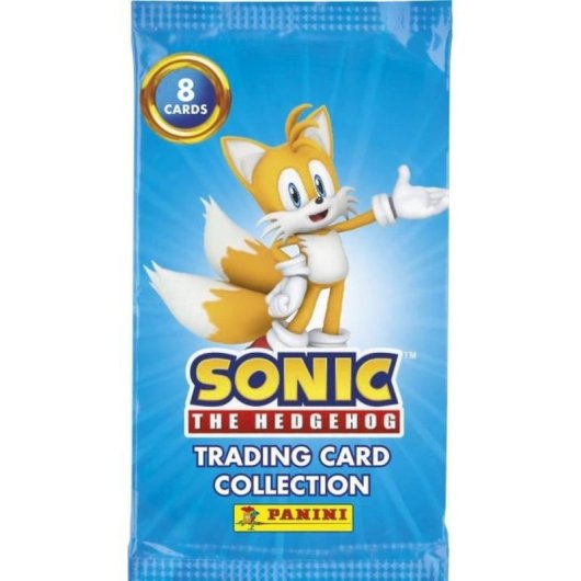 Pack Inicial Tarjetas Sonic The Hedgehog Classic De Panini Con Carpeta, 2 Sobres (16 Cartas) Y Carta Edición Limitada #01, Para Coleccionistas Desde 6 Años