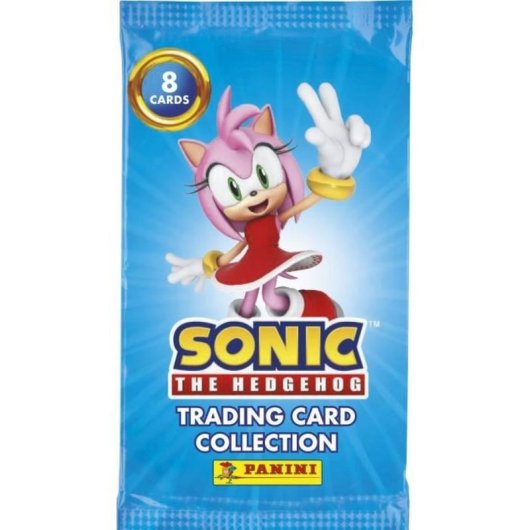 Pack Inicial Tarjetas Sonic The Hedgehog Classic De Panini Con Carpeta, 2 Sobres (16 Cartas) Y Carta Edición Limitada #01, Para Coleccionistas Desde 6 Años