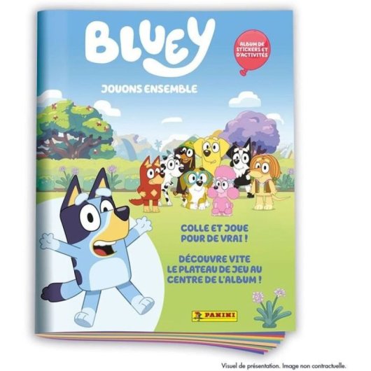 Panini Bluey 2 Álbum De Cromos Con Pegatinas 40 Páginas (192 Cromos, 36 Especiales) Brillantes/texturadas Y Actividades +7