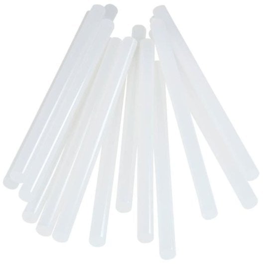 Bastones De Cola Termofusible Transparente Rapid, Ø12 Mm X 190 Mm, Pack 48 Uds. Eva Y Resina Para Pegado Rápido, Alta Fuerza De Unión Y Uso Con Pistolas Compatibles.