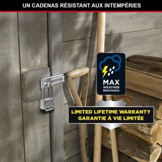 Vorhangschloss Master Lock Excell M176EURDLH 4-stellig Outdoor