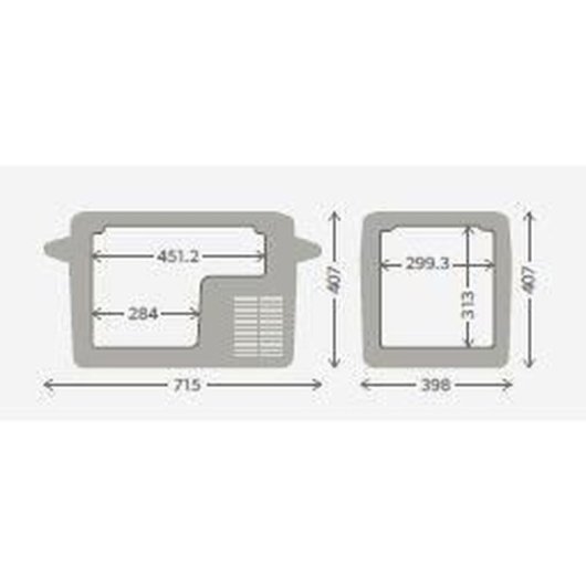 Dometic Cff35 Nevera/cooler Eléctrico Portátil 34 L Con Compresor, -18 °c A +20 °c, Doble Bisagra, Pantalla Digital 12/24 V Y 230 V, Led Interior, Cesta Extraíble