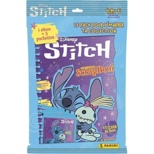 Panini Stitch 2 Mon Super Scrapbook – Álbum De Pegatinas De 32 Páginas + 3 Sobres (15 Pegatinas)
