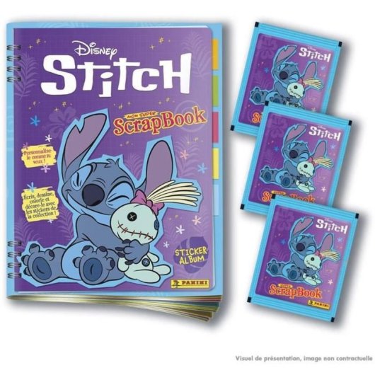 Panini Stitch 2 Mon Super Scrapbook – Álbum De Pegatinas De 32 Páginas + 3 Sobres (15 Pegatinas)