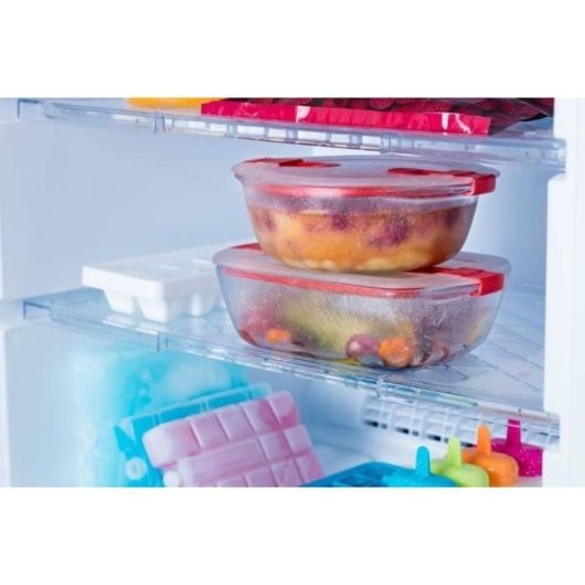 Pyrex Cook & Heat Bandeja Rectangular De Vidrio Borosilicato 23 X 15 Cm (1,1 L) Con Tapa Hermética, 2 Válvulas De Vapor Y Apta Para Horno, Microondas, Congelador Y Lavavajillas