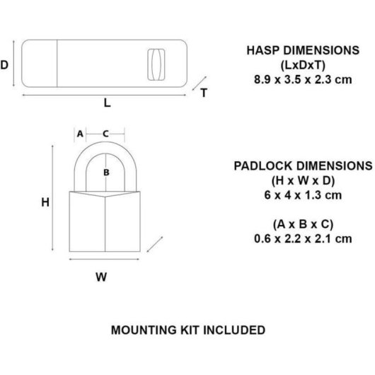 Cadenas Master Lock Pack Moraillon 89 mm Cadenas Laiton 40 mm 2 Clés