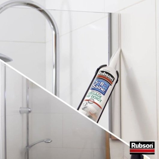 Rubson Sellador De Silicona Sanitario Antimohos 280 Ml Blanco Para Juntas En Baño, Ducha, Lavabo Y Cerámica