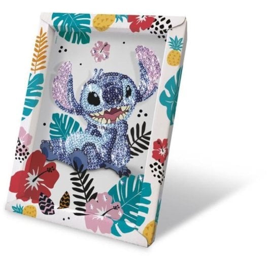 Lansay Collection Sequins Stitch – Kit De Manualidades Con Lentejuelas Enmarcadas Multicolor, Para Crear Un Cuadro Brillante Tipo Retrato, Incluye Bandeja Y Alfileres
