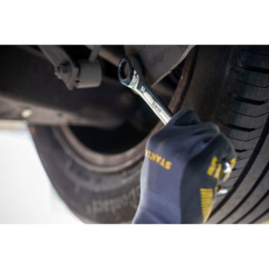 Stanley Fatmax Juego De Llaves Combinadas Reversibles Con Carraca 7 Piezas 8-19 Mm, 72 Dientes, 15° Horquilla Antideslizante Y Estuche Compacto