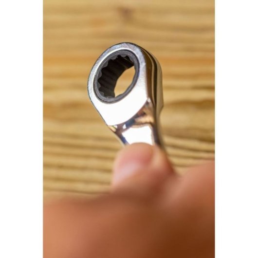 Stanley Fatmax Juego De Llaves Combinadas Reversibles Con Carraca 7 Piezas 8-19 Mm, 72 Dientes, 15° Horquilla Antideslizante Y Estuche Compacto
