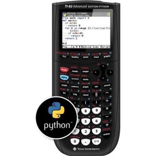 Calculadora Gráfica Texas Instruments Ti-82 Advanced Edition Python, Pantalla Color Retroiluminada 2,8” 320x240, Soporte Python, 3 Mb Flash/154 Kb Ram, Usb