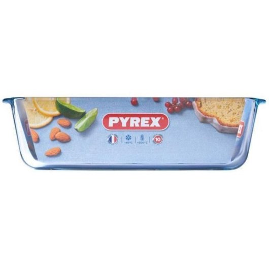 Pyrex Molde De Borosilicato Para Pan De Molde 28 Cm, 1,5 L, Apto Horno Y Congelador, Resistente -40°c A +300°c, Vidrio Antiarañazos Y Lavable En Lavavajillas