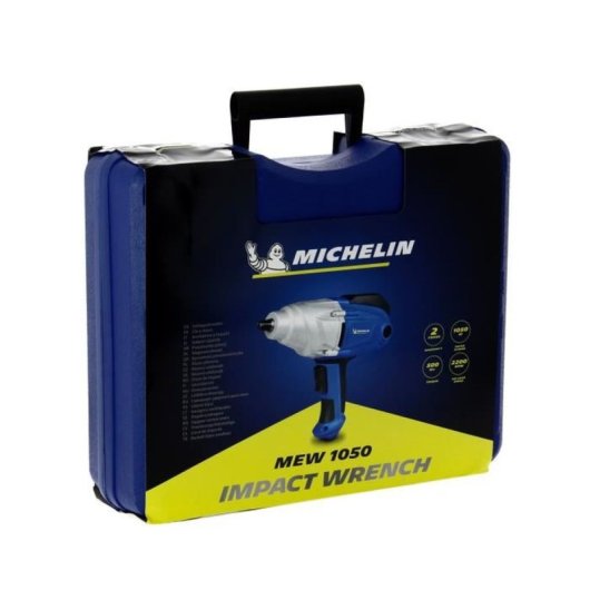 Michelin Mew 1050 Atornillador De Impacto Eléctrico 1050w, 150–350 Nm Y 500 Nm Inverso, 2200 T/min, Display Digital, Cable 3 M, Maletín Con 4 Dados