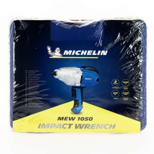 Michelin Mew 1050 Atornillador De Impacto Eléctrico 1050w, 150–350 Nm Y 500 Nm Inverso, 2200 T/min, Display Digital, Cable 3 M, Maletín Con 4 Dados