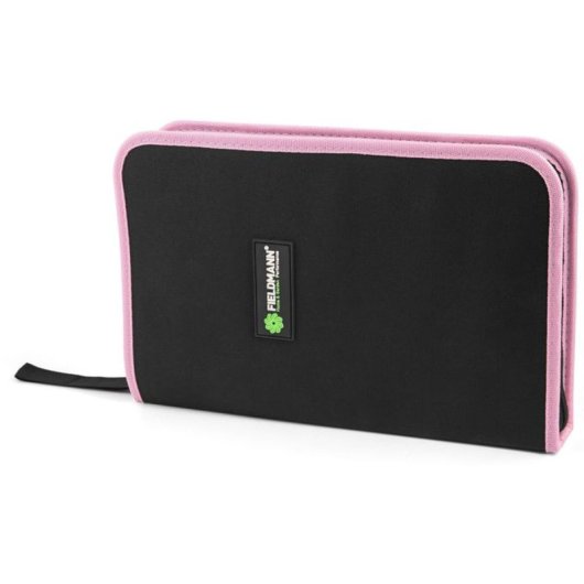 Juego De Herramientas Fieldmann Fdg 5016-71r 71 Piezas Rosa Con Caja De Nailon Con Cierre Cremallera Y Organización Elástica