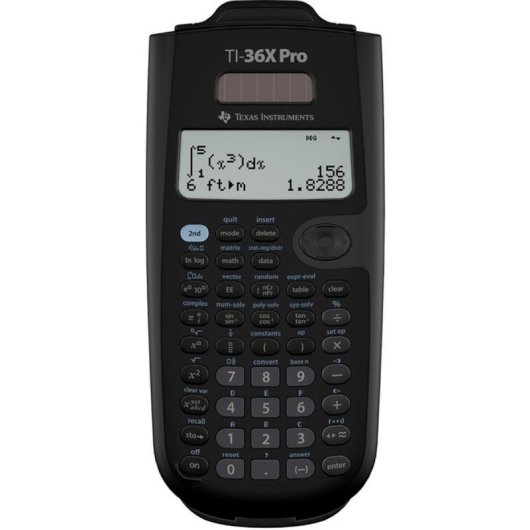 Calculadora Científica Texas Instruments Ti-36x Pro, Pantalla Lcd 4 Líneas Mathprint Natural, Log/exponencial, Estadísticas, Polinomios, Matrices, Complejos, Base N, Conversión De Unidades, Negro