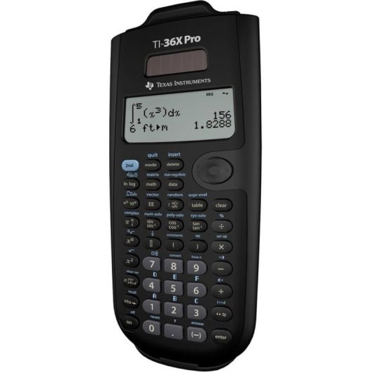 Calculadora Científica Texas Instruments Ti-36x Pro, Pantalla Lcd 4 Líneas Mathprint Natural, Log/exponencial, Estadísticas, Polinomios, Matrices, Complejos, Base N, Conversión De Unidades, Negro