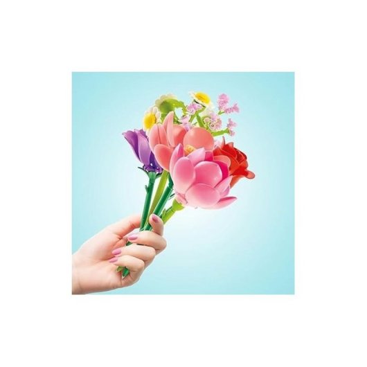 Stift Canal Toys Flower Brick Pen Glitzernde Dufttinte Baubar Blumenmodell