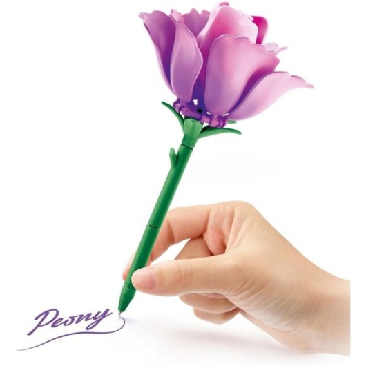 Stift Canal Toys Flower Brick Pen Glitzernde Dufttinte Baubar Blumenmodell