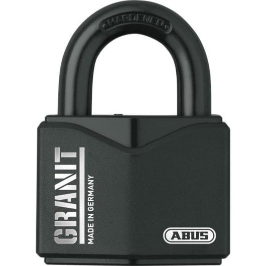 Candado De Alta Seguridad Abus Granit Plus 63 Mm, Cuerpo De Acero Cementado, Grillete De Acero Endurecido, Cilindro De Disco Abus Plus, Acabado Negro Pvc, Antirrobo Din En 12320