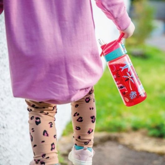 Nuby Super Quench 540 Ml (pack 2) Botella Antirretorno Para Niños Con Boquilla Softflex De Silicona Y Pajita Interna Reutilizable