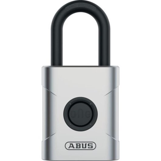 Abus Everox One Candado Electrónico Bluetooth 61/50 Mm Con Huella Digital, App Abus One, Ip66/ip68, Cuerpo Zamak, Grillete Nano Protect, Nivel 6