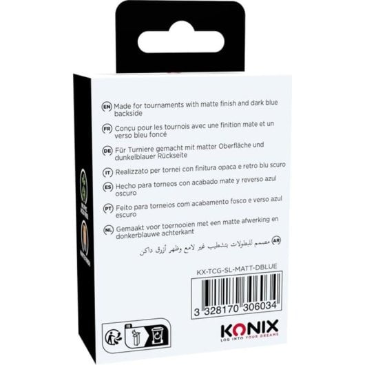 Konix Fundas Mate Para Cartas Tcg 66 X 91 Mm Azul Oscuro (pack 100) Sin Ácido, Acabado Antirreflejos