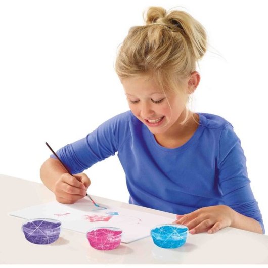 Ses Creative Set De Gouache Con Purpurina 6 Tubos 45 Ml, Colores Vibrantes Y Lavables, Tarros Reubicables Para Niños A Partir De 3 Años, Para Manualidades En Casa O Escuela