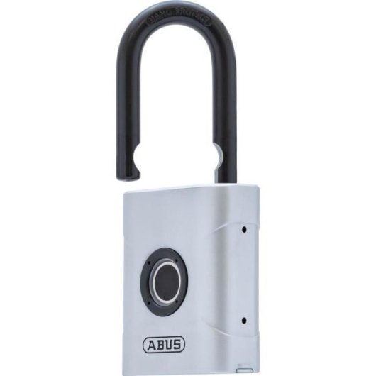 Abus 57/50 Touch Candado Biométrico Con Sensor De Huella 360° Ip68, Resistente Exterior, Nivel De Seguridad 6, Anilla 8 Mm, 1 Pila Cr2