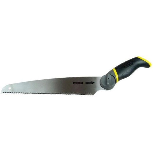 Stanley Sierra De Mano 3 En 1 Multiblade Con 3 Hojas Intercambiables: Madera 250 Mm, Metal 150 Mm Y Guichet 200 Mm. Mango Con Elastómero Suave Y Bloqueo Con Posiciones