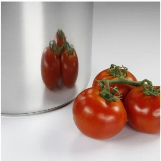 Baumalu Cazo De Acero Inoxidable 30 Cm Con Tapa De Vidrio, 16 L, Base Triple Para Distribución Uniforme, Apto Para Inducción