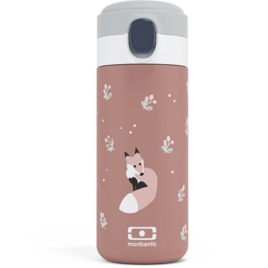 Monbento Mb Pop Cantela Fox 360 Ml Botella Térmica Acero Inoxidable 18/8 Con Tapa Sport Y Boquilla Antifugas