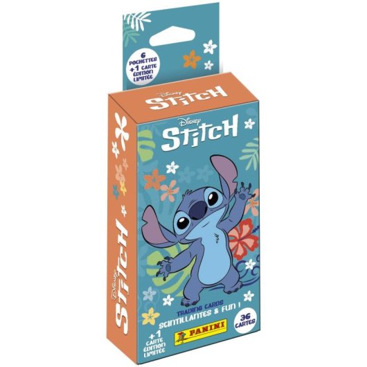 Panini Stitch Trading Card Blister Con 6 Sobres Y 1 Carta Edición Limitada (36 Cromos) - Colección 180 Cartas, 100 Doradas Y Especiales