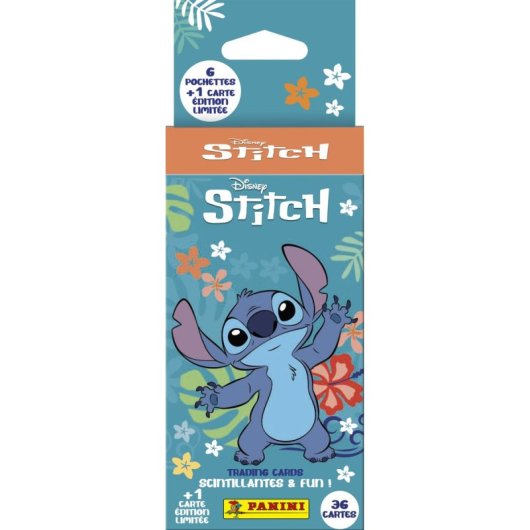 Panini Stitch Trading Card Blister Con 6 Sobres Y 1 Carta Edición Limitada (36 Cromos) - Colección 180 Cartas, 100 Doradas Y Especiales