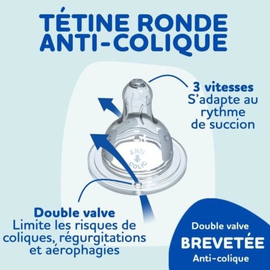 Pack Dodie Newborn Anticólico 2x150 Ml + 2x270 Ml Con Tetina De Doble Válvula Redonda Y 1 Chupete Recién Nacido
