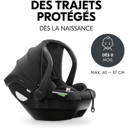 Siège Auto Hauck Drive N Care I-Size 0-13kg 40-87cm Noir Harnais 3 Points