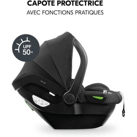 Siège Auto Hauck Drive N Care I-Size 0-13kg 40-87cm Noir Harnais 3 Points
