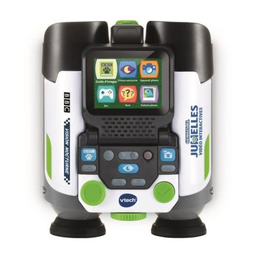 Vtech Genius Xl Prismáticos Interactivos 10x21 Con Pantalla Color Plegable 2,4", Visión Nocturna Ir, Cámara Y 6 Modos Educativos Para Niños