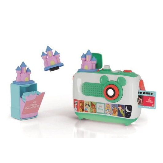 Clementoni Disney Princess Set De Accesorios Para Proyector Cuentos: 5 Historias Con Tarjetas De Diapositivas (color Lila)