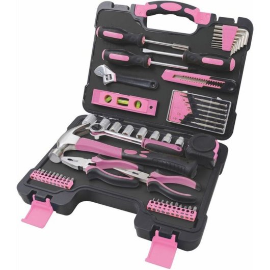 Conjunto de Ferramentas Fieldmann FDG 5010-53R 53 Peças Maleta Rosa