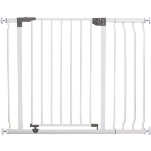 Dreambaby Liberty Reja De Seguridad Con Extensión 18 Cm, Instalación A Presión, Blanco, Para Aberturas 93–99 Cm, Apertura Bidireccional Y Cierre Seguro