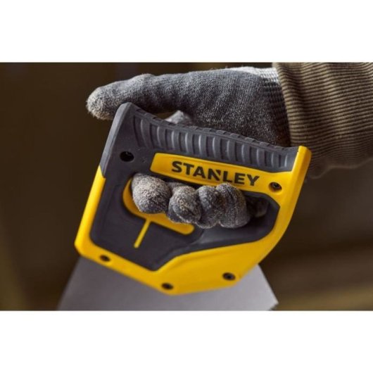 Stanley Jetcut Sierrote Manual 500 Mm (20") C75s, Hoja Acero 0,85 Mm, 7 Tpi, Dientes Universales, Empuñadura Ergonómica Bicolor Soft-grip Con Guías 45°/90°