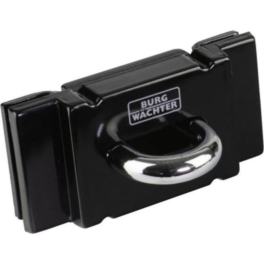 Anclaje De Seguridad Burg Wächter Sa 1180 Sb De Acero Templado, Montaje En Pared O Suelo, Acabado Negro Brillante, Nivel De Seguridad 6, Incluye Anclajes De Expansión