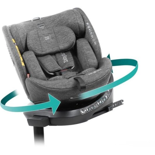 Babyauto Core Asiento De Coche Convertible I-size Isofix 360° Gris Dobby (40–150 Cm, 0–12 Años) Con Inclinación Y Protección Lateral
