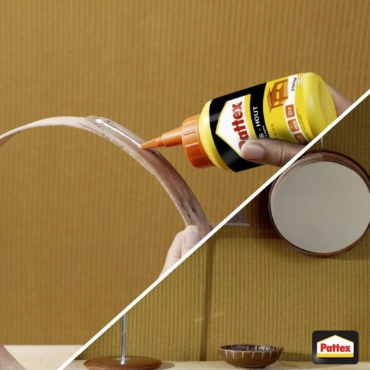 Pattex Express Wood Glue Pva 750 G (biberón) Para Encolado Rápido De Madera D2 En 204, Transparente Al Secar, Resistencia Final Alta