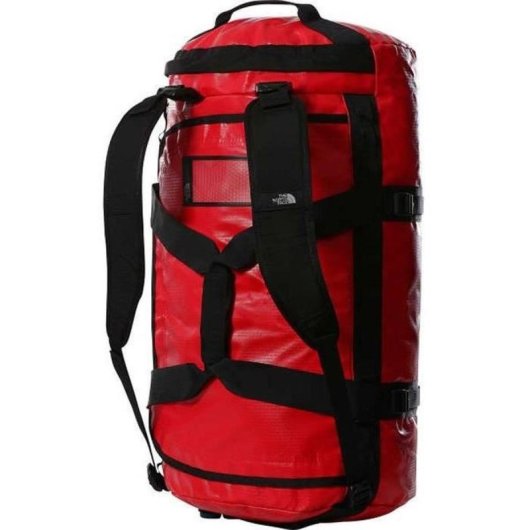 The North Face Base Camp Duffel M 71l Rojo/negro, Bolsa De Viaje Multisport, Poliéster Reciclado 1000d Con Refuerzo Balístico 840d, Acabados Repelentes, Asas Y Bandolera